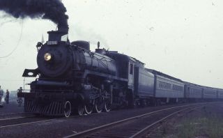 Canadian Pacific Railroad Steam Locomotive 1286 Train Elizabethport Photo Slide