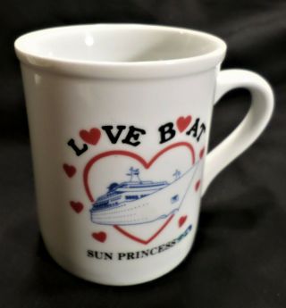 Ms.  Sun Princess Lines Coffee Mug.  Cruise Ship.  Ocean Liner.  Love Boat.  Vessels