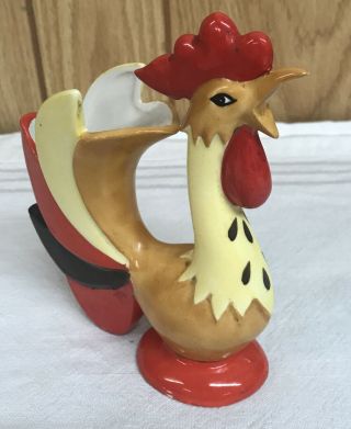 Vintage Holt Howard Rooster Chicken Vase 1961 Trinket Farm Ceramic