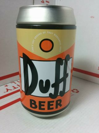 Vtg 2001 The Simpsons Duff Beer Can Tin Playing Cards Set Complete Homer Simpson