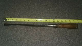 Antique Vintage Long 1/2 " Gouge Chisel Marked G.  W.  Merry And A.  Merry