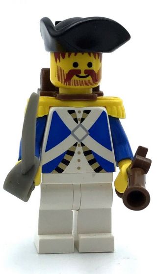 Lego Bluecoat Soldier Minifigure Vintage Imperial Guard Fig