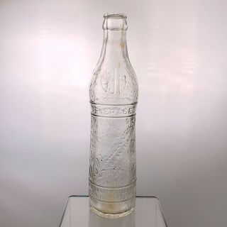 Vintage Gjh Hi - Grade Cold Blast Art Deco Soda Bottle Los Angeles Ca