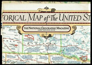 ⫸ 1953 - 6 June Vintage Historical Map Of United States – National Geographic A2