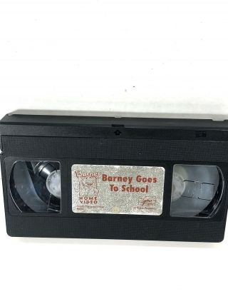 1990 Vhs Barney Goes To School,  Vhs Learning Sing Along Songs