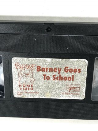 1990 VHS Barney Goes To School,  VHS Learning Sing Along Songs 2