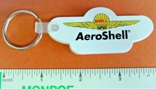 Vintage Keychain Shell Oil Aeroshell Key Fob Ring Aviation ✈️ Collectible Rare