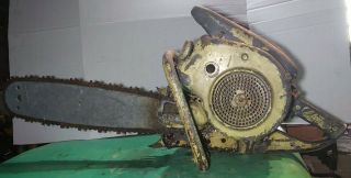 Vintage Mcculloch Model 47 77cc 26 " Chainsaw Muscle Saw Huge 1950