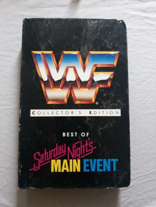 Wwf Best Of Saturday Nights Main Event Collectors Edition Vhs Tape Wwe Vintage