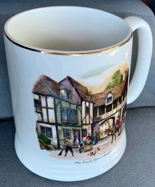Vtg Lord Nelson Pottery England Ceramic Mug Tankard Old Coach House Stratford