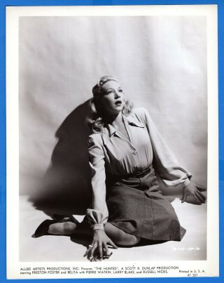 Belita Actress Dancer Olympian Vintage 8x10 Promo Press Photo The Hunted 1948