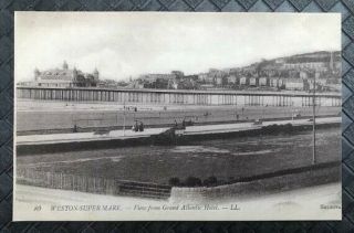 Vintage C1910 Weston - - Mare Postcard Unposted View From Grand Atlantic Hotel
