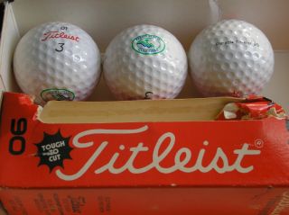 Vintage Titleist Dt 90 Golf Balls - Pebble Beach Logo - Rare - Old Stock