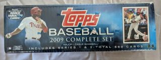 2009 Topps Baseball Complete Factory 660 Card Set 5 - Card Pack Rookies Rc.