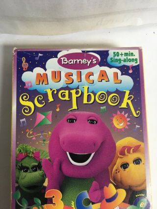 BARNEYS Musical Scrapbook (VHS 1997) - RARE VINTAGE COLLECTIBLE - SHIPS N 24 HR 2