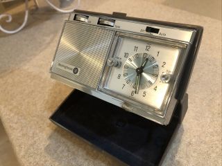 Vintage Westinghouse Travel Alarm Clock Am Radio H968plb 8 Transistor