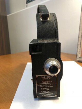 Vintage Cine Kodak 16mm,  Model E,  Black