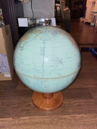 Old World Antique Style Globe Opens To Bar Storage Inside