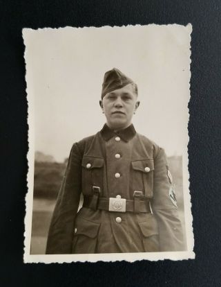 1941 Ww2 Vintage Photo Of German Military Soldier World War Ii