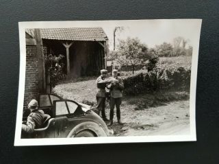 Ww2 Vintage Photo Of German Military Soldiers World War Ii