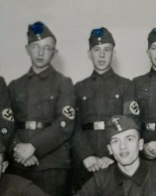 WW2 Group Of German Military Soldiers Photo Vintage World War II 2