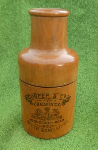 Antique Turned Wooden Apothocary Bottle Case C1890 - From South Kensington
