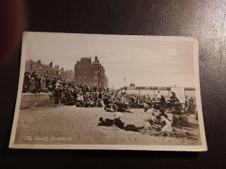 Vintage Antique Postcard - The Beach,  Portobello (near Edinburgh) Circa Pre Ww1