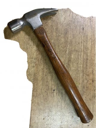 12 Oz Vtg Craftsman Claw Hammer No 38071/usa With Wooden Handles.