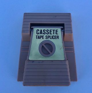 Vintage Cassette Tape Splicer - - Beige In Color - Made In Usa