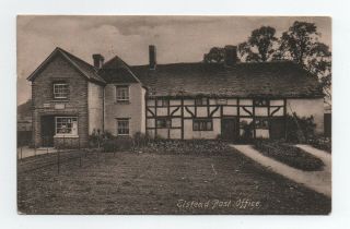 Vintage Postcard Post Office Elstead Surrey 1910