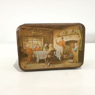 Vintage R.  Hughes " The Toast " Biscuit Tin Case,  Made In Sydney 565
