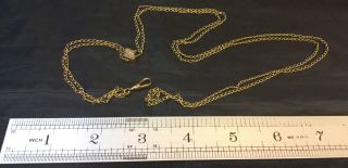Antique Victorian Rose Gold Filled 25” Watch Chain - Opal Seed Pearl Slide
