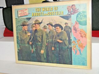 Vintage World Of Abbott And Costello Lobby Cards 1965 2 & 3