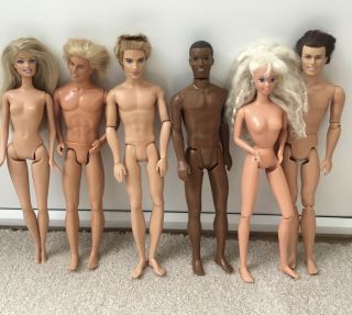 Barbie Ken Dolls Vintage Naked Tlc Bundle