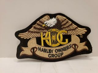 Harley Davidson Owners Group Hog Patch Jacket Embroidered Eagle Logo 5 " X 3 "