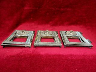 3 Vintage 1900 ' s U S - - - Brass Post Office Boxes,  Mail Door With Frame,  Parts 3