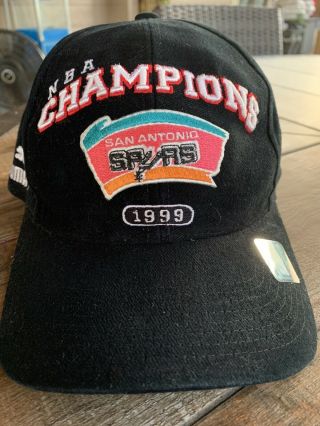 Vintage San Antonio Spurs 1999 Nba Basketball Champions Puma Black Hat 1999