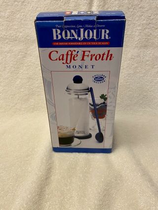 Vintage 1996 Bonjour Caffe Froth Bj7001 - 17 French Presses - White