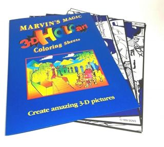 Vintage Marvins Magic 3d Holoart Color Markers Art Set 1999 Made In Germany