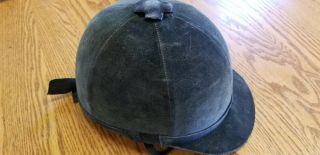 Vintage Beauford English Horse Riding Hunt Cap For Display