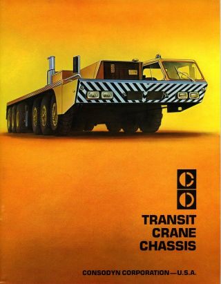 Consodyn Corporation Transit Crane Carrier Truck Brochure