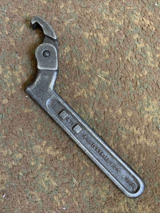 Vintage J.  H.  Williams Hook Spanner Wrench 471 Tool