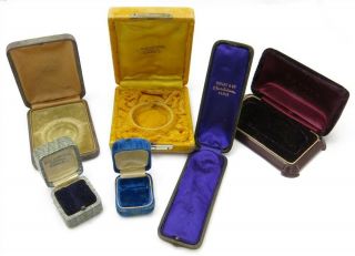 Vintage/Antique (6) Jewelry Presentation Boxes Tiffany & Co,  Velvet,  Bulova, 2