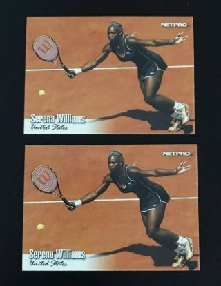 Qty 2 2003 Netpro Tennis Professional Serena Williams 1 Rc Rookie Card