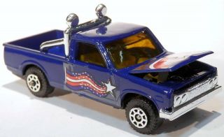 Vintage " Champ Of The Road " Datsun/nissan 620 Pickup Truck Blue 1/50 Scale