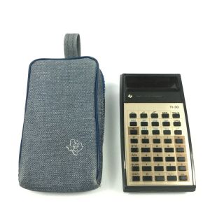 Vintage Texas Instruments Ti - 30 Calculator W/ Case ✅ 2.  K1