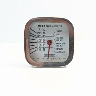 Vintage Springfield Meat Thermometer Watertight U.  S.  A.  Chrome/stainless 1950 