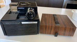Vintage Antique Bell & Howell 35mm Slide Cube Model 977q Good Shape Projector