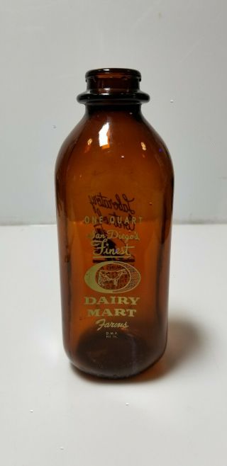 Vintage Milk Bottle San Diego 
