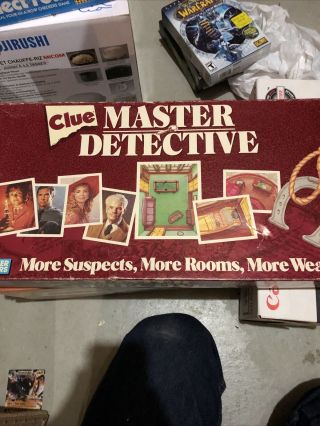 Vintage 1988 Clue Master Detective Board Game Parker Brothers 100 Complete